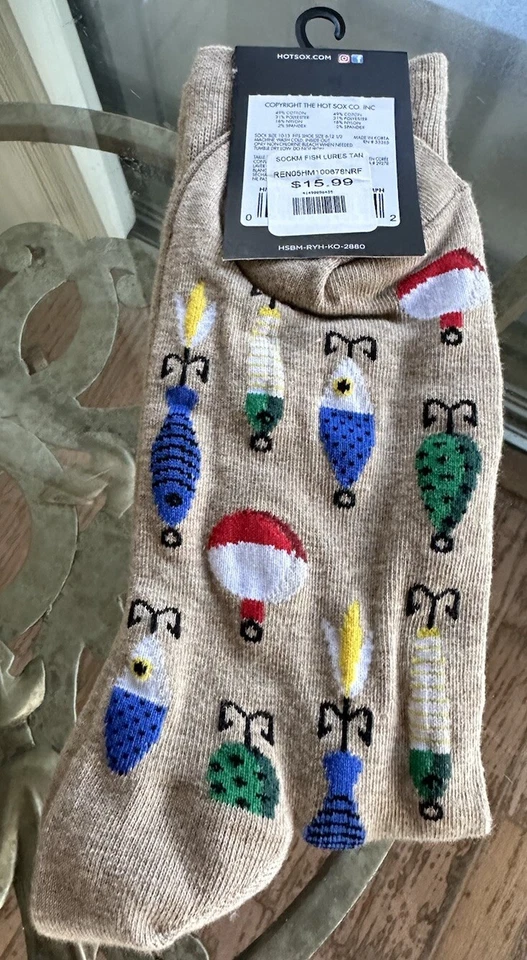 Señuelos de pesca Hot Sox para hombre bronceados Foto 2 de 3