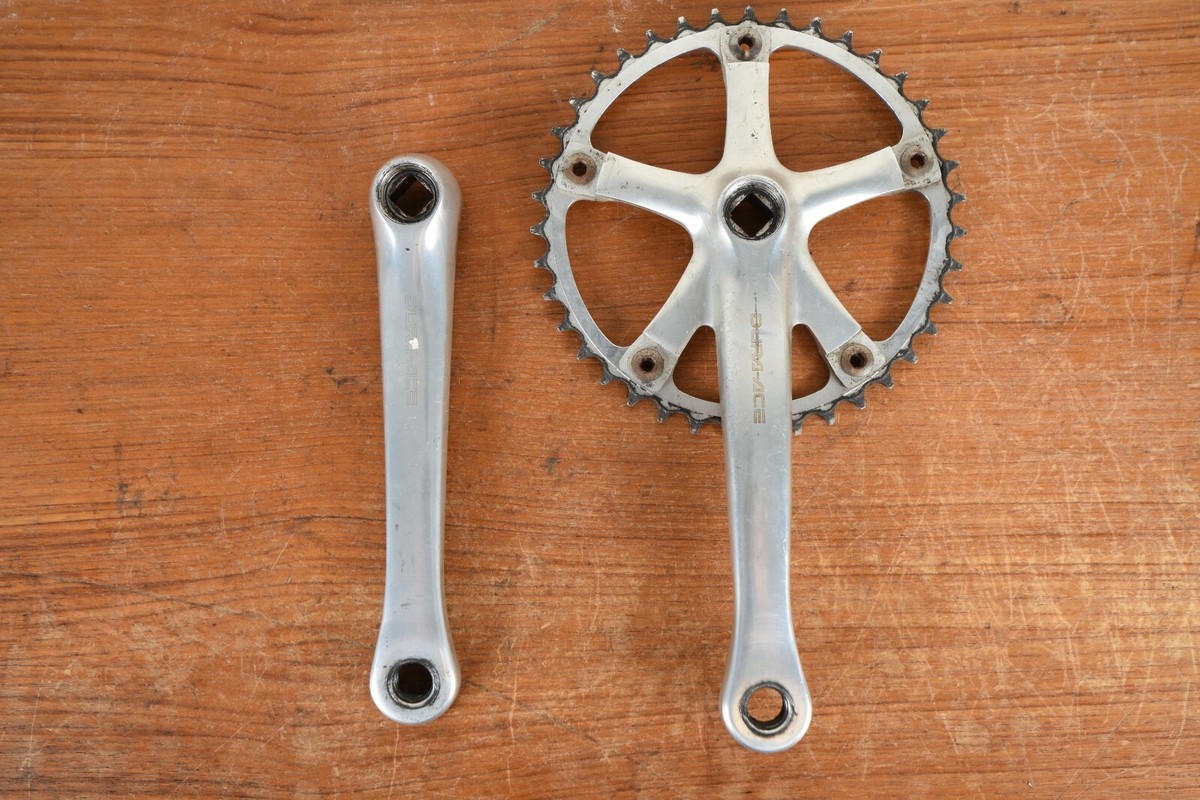 Vintage Shimano Dura-Ace FC-7410 Crankset 172.5mm W Vintage Shimano Dura-Ace FC-7410 Crankset 172.5mm W