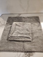 Throw Pillow Covers Set of 2 Light Gray Decor Cushion Cases Soft Fleece Zipper