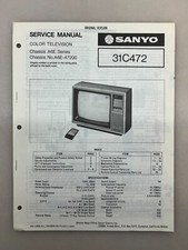 Sanyo 31C472 Original Service Manual Free Shipping