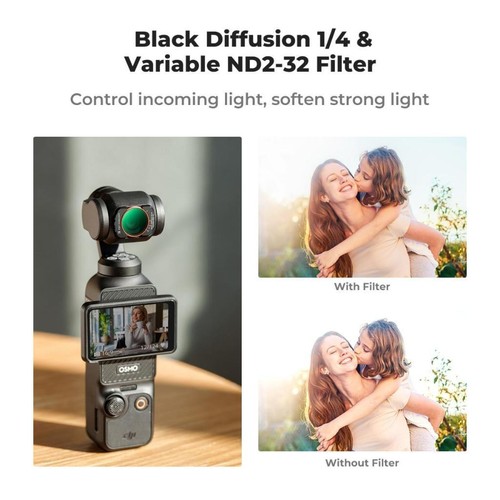 K&F Concept Magnetic Filter ND2-32&Black Mist 1/4 2 in 1 for DJI Osmo Pocket 3 - Picture 3 of 7