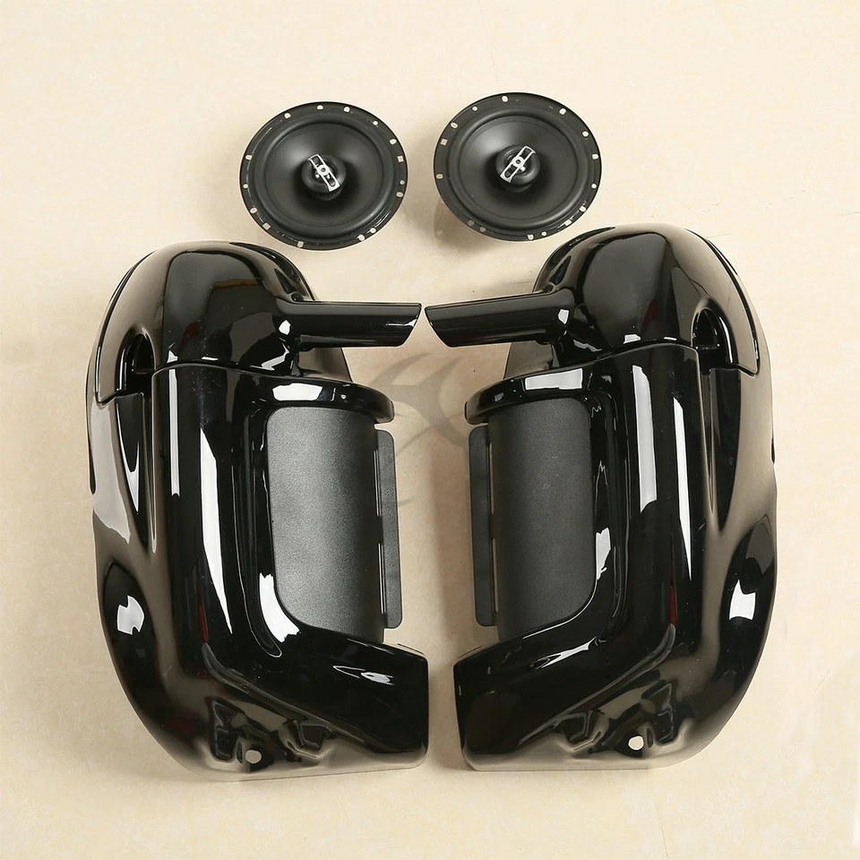 Lower Vented Fairings 6.5" Speakers Fit For Harley Touring Street Glide 1983-13 - Image 2 of 4