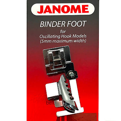5mm Max Width Janome Binder Foot For #200140009 Oscillating Hook Models 