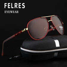 Metal HD Polarized Photochromic Sunglasses Pilot For Men Outdoor Driving Glasses