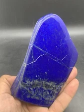 580 Grams Self Stand Lapis Lazuli Free Form.