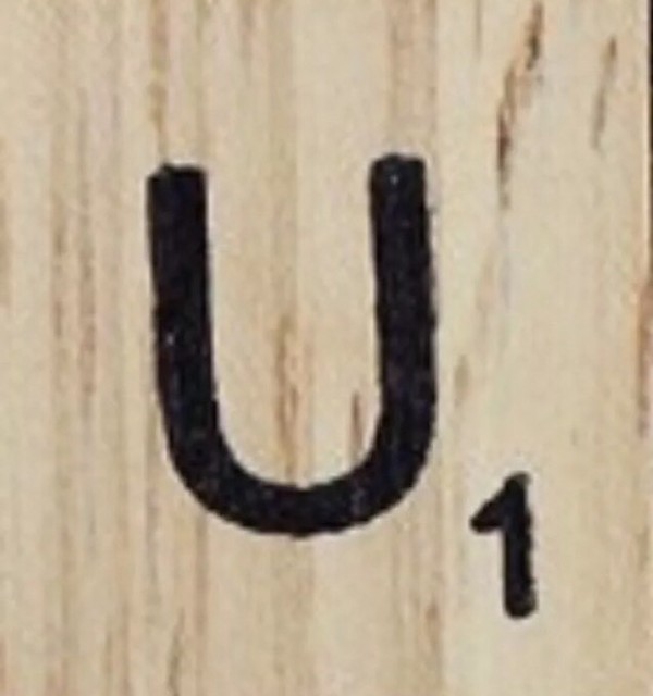 INDIVIDUAL WOOD SCRABBLE TILES LETTER U EBay