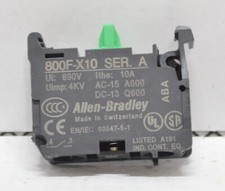 Allen Bradley 800F-X10 Contact Block Series A 10A 690V