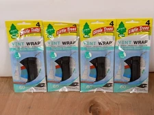 Lot Of 4 Packs Of 4 Little Trees Air Freshener Car Vent Wrap Bayside Breeze  