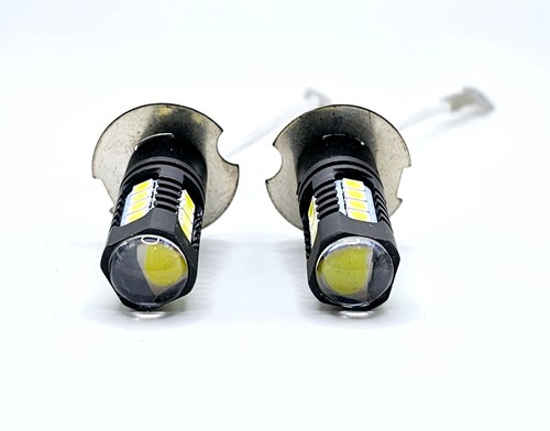 Pair Super LED light bulbs for FIAT Tractor pn 1102258, 14151590 12v 55w halogen - Picture 2 of 10