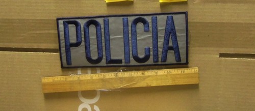 Policia Embroidered Back Patch - Picture 2 of 4