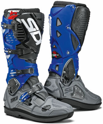 STIVALI SIDI CROSSFIRE SRS BOOTS MOTO CROSS ENDURO GRIGIO BLU