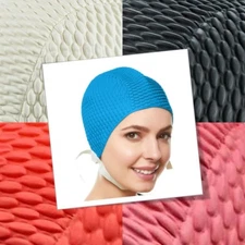 New Latex Waterproof Swim Bathing Cap/Hat for Long Hair for adults Lady/Women 