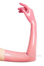 Latex OPERA/LONG Gloves / PREMIUM / PINK / FETISH / Made in Germany / 1108