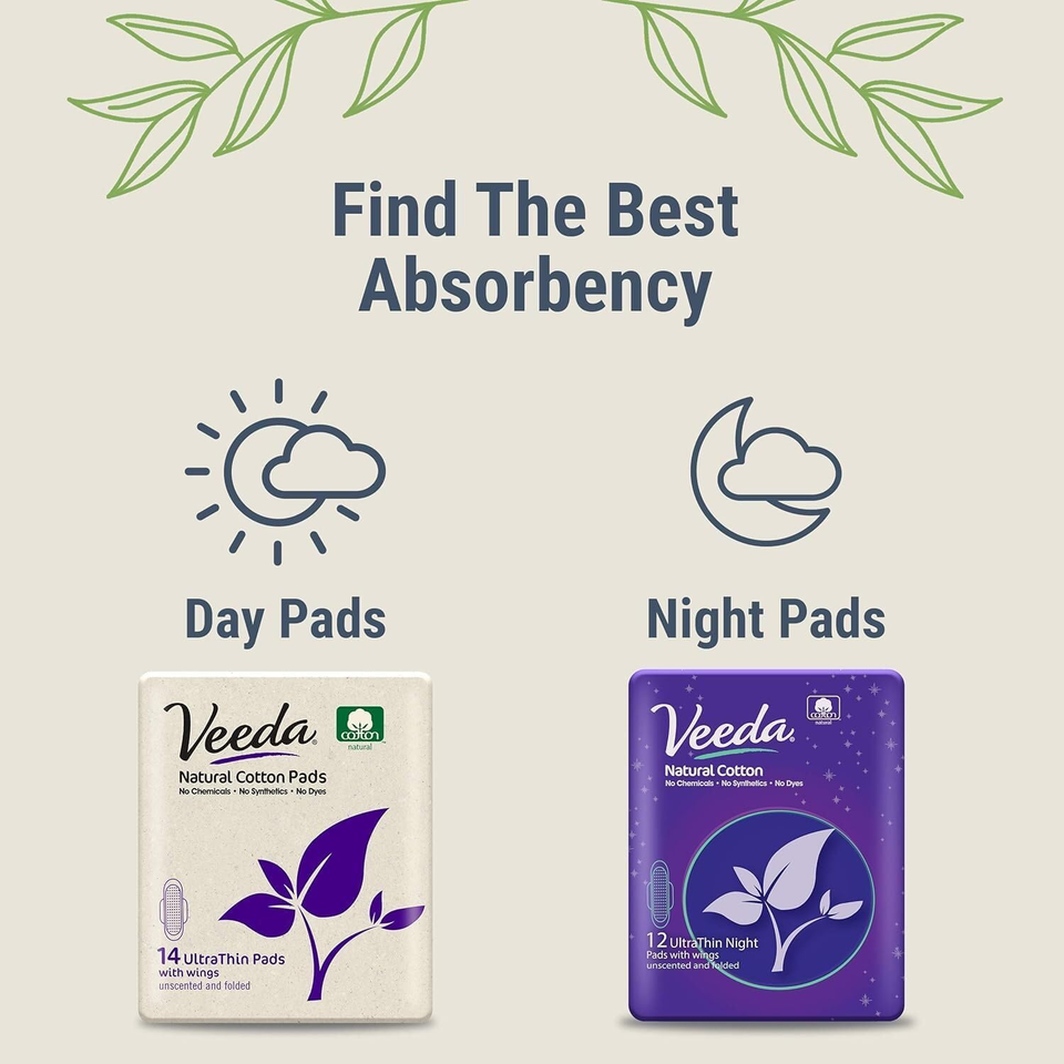 Ultra Thin Night Pads for Women Super Absorbent Overnight Pads with