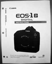 Canon EOS 1D Digital Camera User Instruction Guide Manual