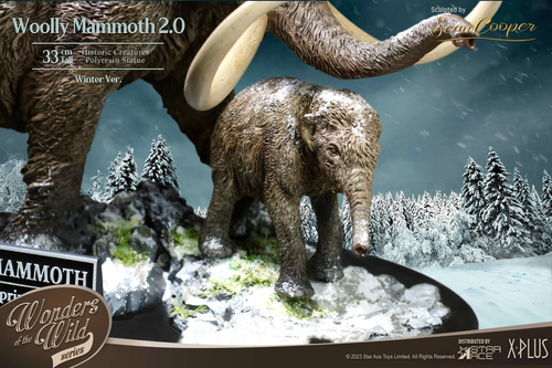 Star ace Wonders De The Wild Woolly Mammoth 2.0 Avec Bébé Mammoth Hiver Version - Photo 6 sur 8
