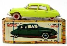 Norev CITROEN DS19 yellow1:86 HO plastic with box FRANCE