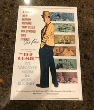 * CARL REINER * signed autographed 12x18 poster * THE COMIC * COA 