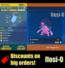 6IV Shiny Heracross Pokemon Scarlet and Violet