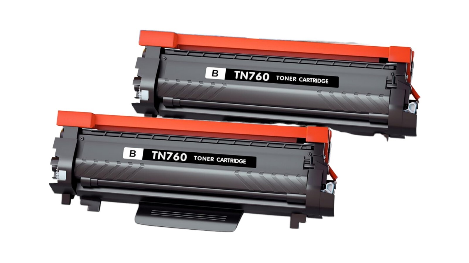 SET OF 2 TN760 & TN730 Black Toner Cartridge High Yield for Brother Printers