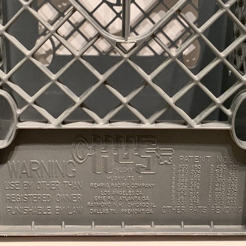 Vintage Steffens Fairmont Gray Heavy Plastic Milk Crate HuskyLite 13x13x11 - Picture 7 of 10