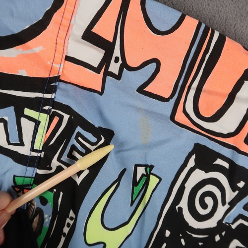 Vintage 80s Quicksilver Anorak Pullover Jacket Neon Geometric Size XL - Picture 16 of 24