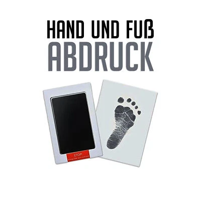 HAMADO Baby Fußabdruck Handabdruck Set "CleanTouch" Stempelkissen Abdruckset Abdrücke