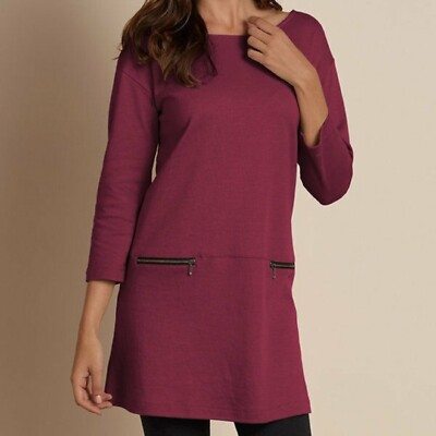 NEW SOFT SURROUNDINGS Moda Tunic Top Cotton M