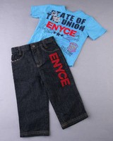 Boys 2pc Enyce Jeans Shirt Outfit Set 12m Fall Boys 2pc Enyce Jeans Shirt Outfit Set 12m Fall