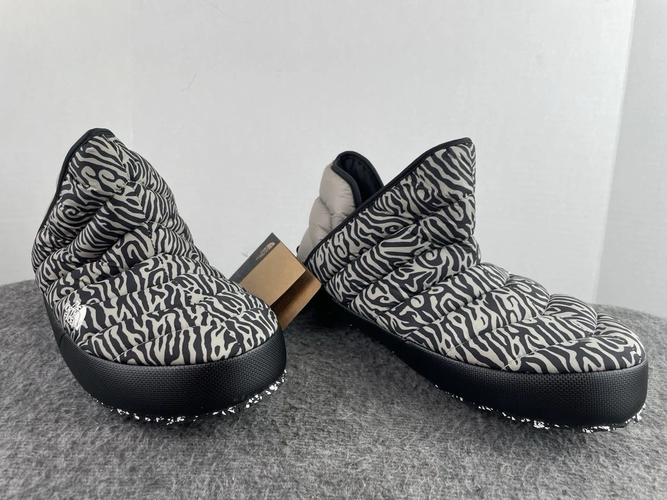 The North Face TB Traction Bootie Slippers Women's Size 11 Grey Tiger Black NWT - Image 2 of 4