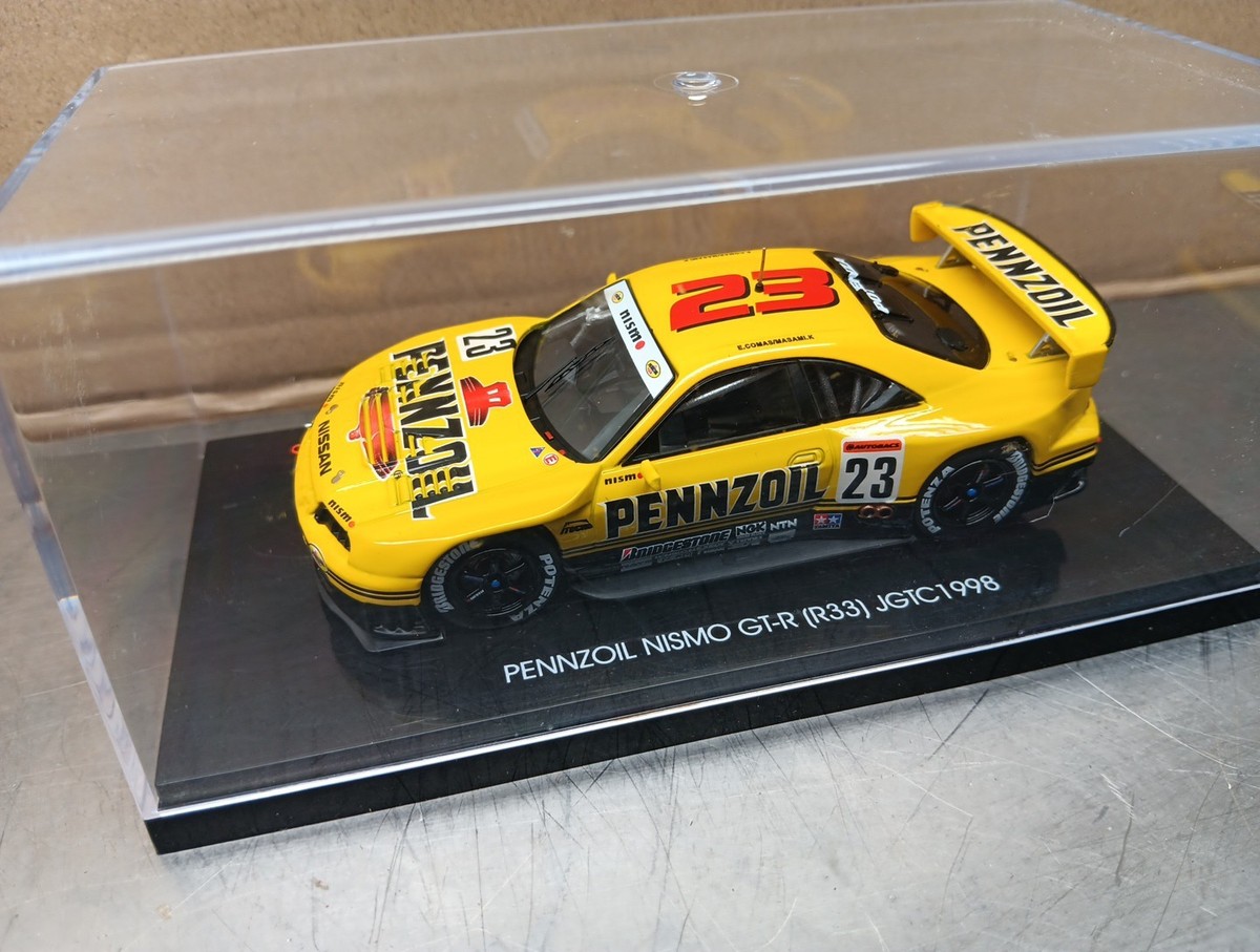 EBBRO 44191 Pennzoil Nismo Gt-r JGTC 1998 Yellow 1/43 Scale