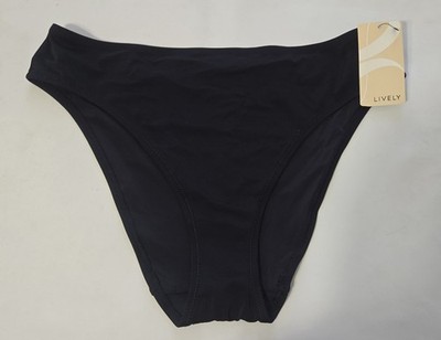 Lively Women's Jet Black Bikini Bottom Swimwear 2308S Women's Size Small NWT