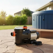 1.5HP Self-Priming Pool Pump - 122 GPM Flow, 55 ft Lift for Spas and Hot Tubs