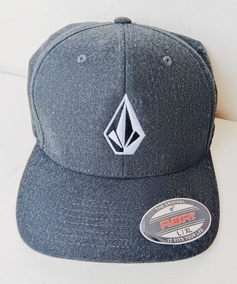 Volcom Full Stone Dark Heather Gray Logo Hat Cap Size Large/ XL NWT