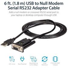 Portable USB to Serial RS232 Adapter, Fast Baud Rate