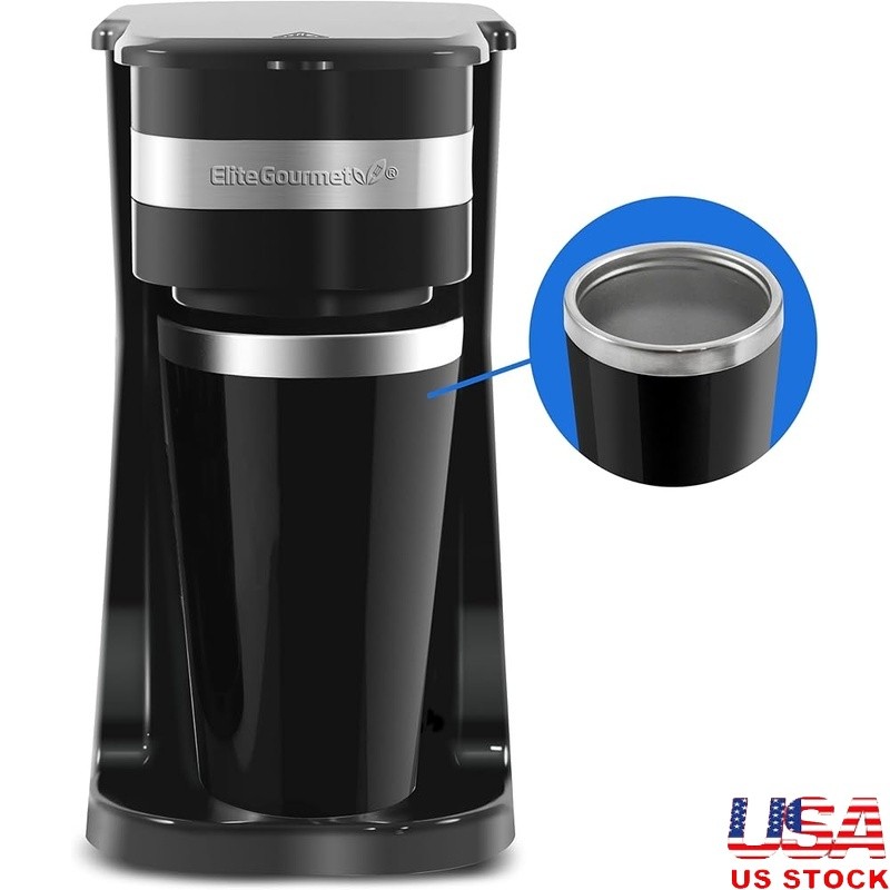 Quick Brew Time Compact Portable Design W/ Travel Mug