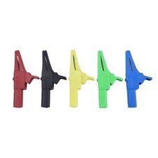 Essential For Multimeter Testing 5PCS Copper Crocodile Clips 1000V/32A 4mm