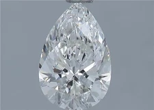 Cert. GIA 1.02 Carat Pear Cut Natural Mined Diamond Loose H color SI2 clarity