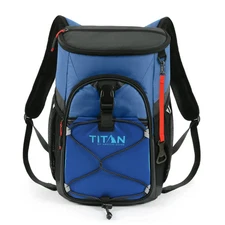 Titan by Arctic Zone 24 Can 12 qt Capacity Cooler Backpacks, Ocean Blue