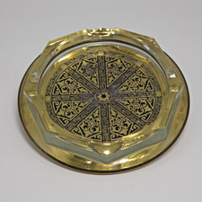 Aschenbecher Messing 1950er Glas Orient Deko Otterndorf Retro Sammler Vintage