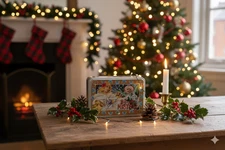 Vintage "Mistral Cookies" Cookie Box - Retro French - Kitchen Decoration