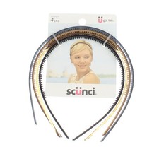 4 Pack Scunci Headbands, 4 Ct