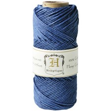 Hemptique Hemp Cord Spool 20lb 205'-Blue