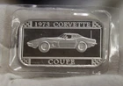 1973 Corvette GM 1 oz .999 Silver Art Bar