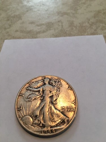 1944 walking liberty half dollar vf