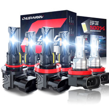 For Nissan Maxima 2010-2014 6000k White Led Headlight Fog Light Bulbs Combo Set