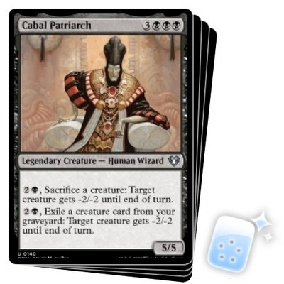 CABAL PATRIARCH X4 Commander Masters Magic MTG MINT CARD
