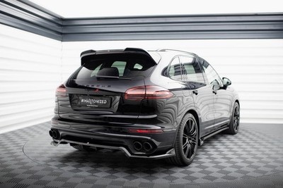 Maxton Design Diffusor Heckansatz passend für Porsche Cayenne Mk2 FL schwarz Hoc