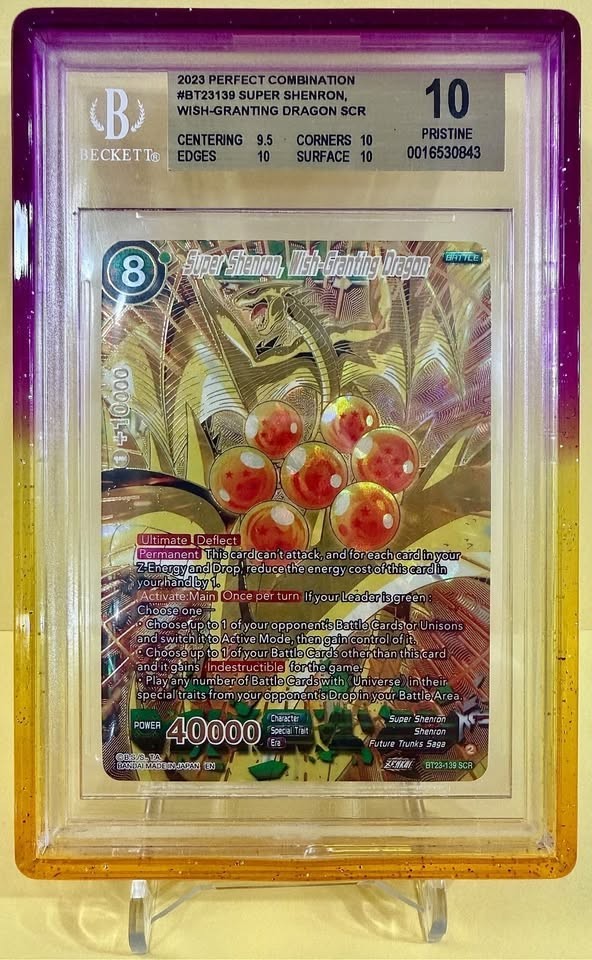 Super Shenron Wish-Granting Dragon BT23-139 Perfect Combination SCR BGS 10