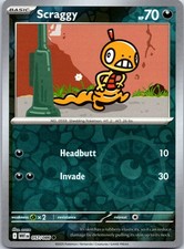 Scraggy Reverse Holo Common SV: White Flare 057/086 NM